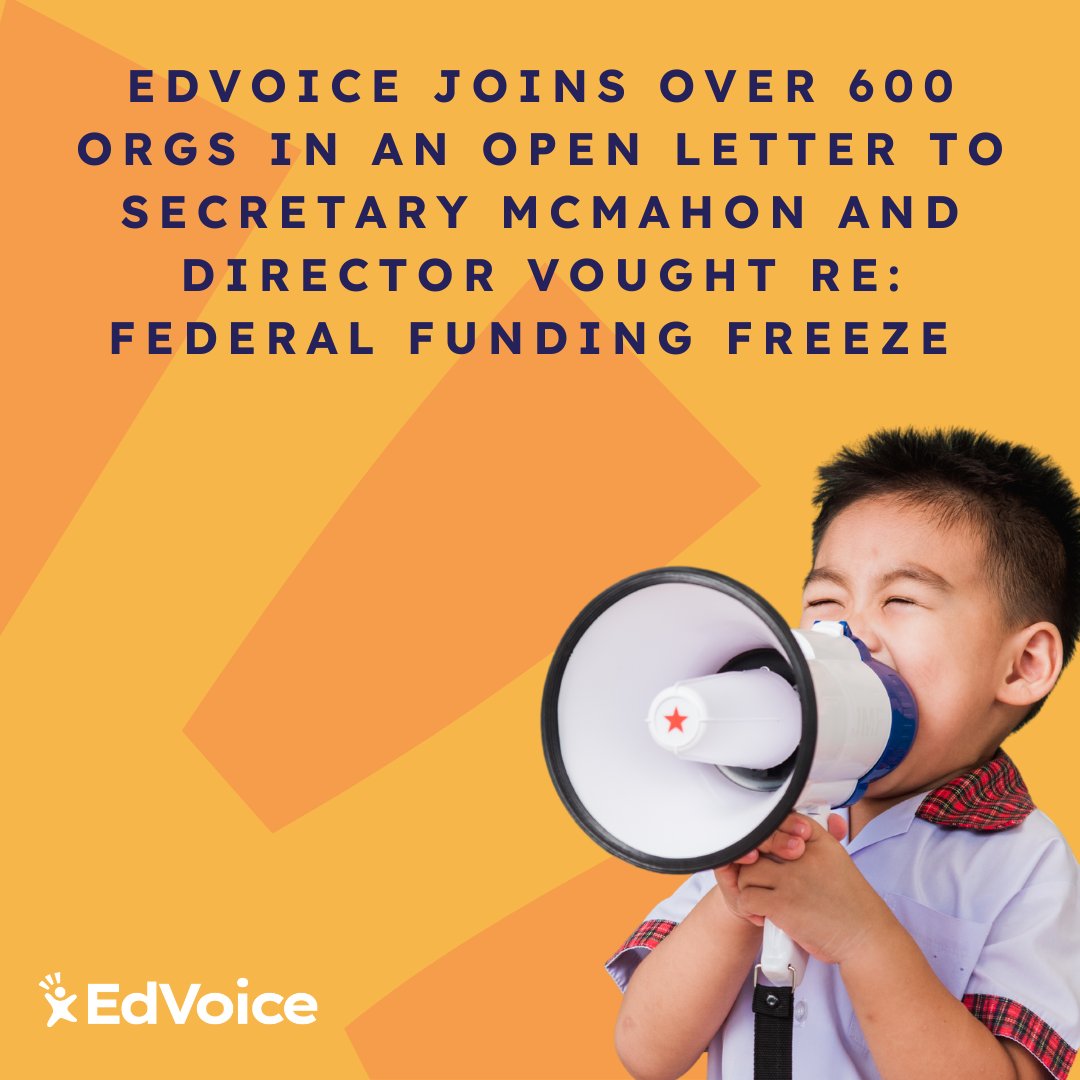 edvoice's tweet image. On June 30, the #TrumpAdministration withheld a projected $6.8B nationwide in education funds — including at least $811M from CA — appropriated by Congress to help #EnglishLearners and students from migrant families, as well as funds for teacher training, after-school programs,…