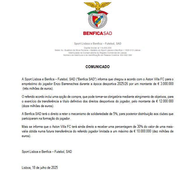 PP_OGDL's tweet photo. 🔄🦅 #MercadoDeTransferências #DefesoDeVerão #GestãoDesportiva #GestãoDeAtivos #Empréstimo #EnzoBarrenechea Chegou à #Balenciaga e quanto a mim temi o #Barrete de 18M€ se o @SLBenfica o contratasse em definitivo. Vem por 3M€ de taxa... veremos se não é o Amdouni 2.0. https://t.co/EMFOHi26xP