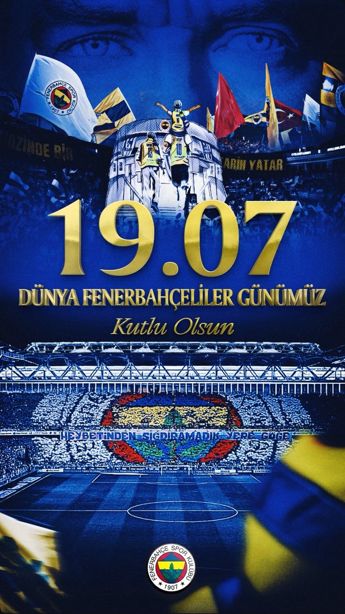 19.07 Dünya Fenerbahçeliler Günümüz Kutlu Olsun💛💙

#DünyaFenerbahçelilerGünü
<a href="/Fenerbahce/">Fenerbahçe SK</a>