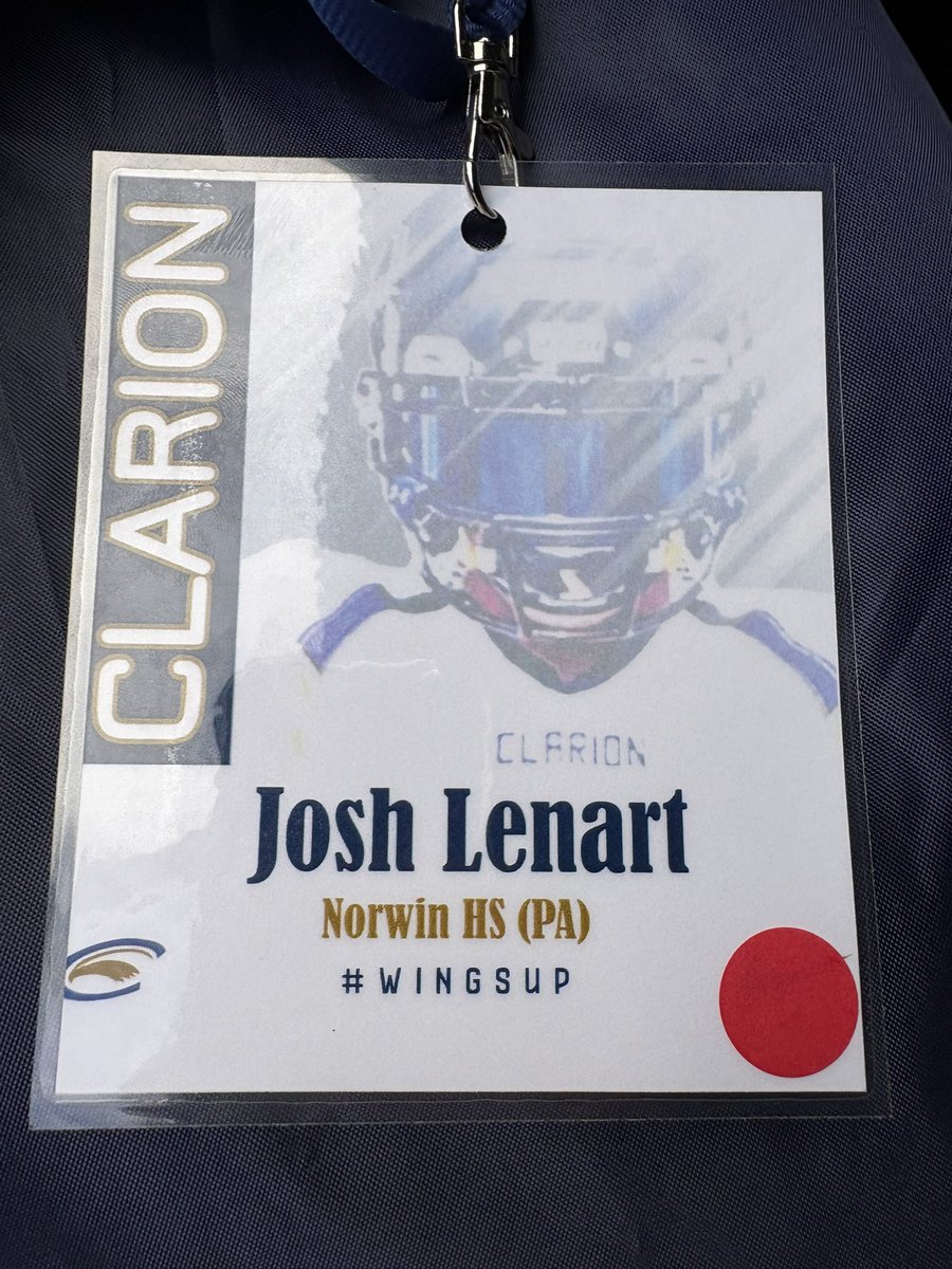 Josh Lenart (@josh_lenart) on Twitter photo I had a great visit to <a href="/ClarionFootball/">Clarion Football</a> today. Thank you to <a href="/RaymondMonica3/">Raymond Monica</a> and <a href="/CoachWilson30/">Coach Wilson</a> for having me up. #wingsup <a href="/NorwinFB/">Norwin High School Football</a> <a href="/CoachMBrown1/">Mike Brown</a> I had a great visit to <a href="/ClarionFootball/">Clarion Football</a> today. Thank you to <a href="/RaymondMonica3/">Raymond Monica</a> and <a href="/CoachWilson30/">Coach Wilson</a> for having me up. #wingsup <a href="/NorwinFB/">Norwin High School Football</a> <a href="/CoachMBrown1/">Mike Brown</a>