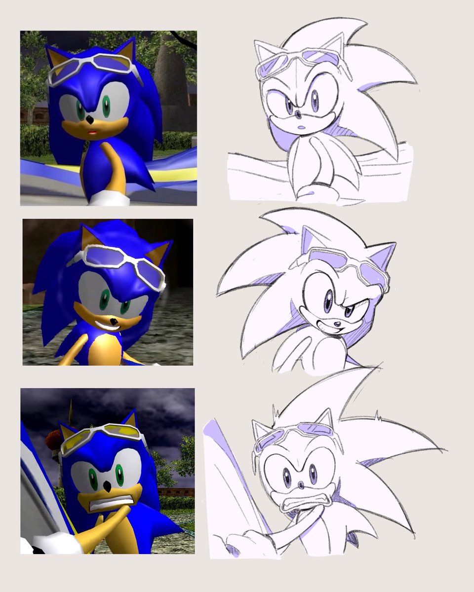 More Sonic Riders redraws~
It’s seriously so perfect for ref use