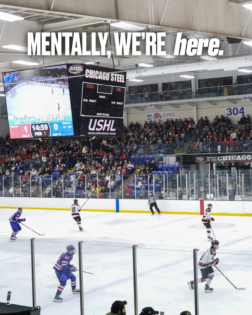 ChicagoSteel's tweet image. Only 72 days, 11 Saturdays, or 1,705 hours, until our home opener... but who's counting? 📆
#FeelSteel | #USHL
