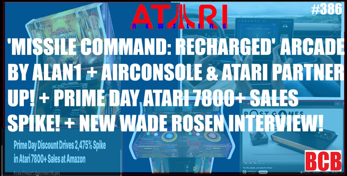 ballistikcoffee's tweet image. Missed #AtariNewsline? @Alan_1_Games Announces NEW #MissileCommand #Recharged #Arcade #Cabinet! +@AirConsole &amp;amp; @Atari partner up! + @amazon #PrimeDay #Atari7800Plus Sales &amp;amp; a Deal! And: New #WadeRosen #interview on #YT! #Gaming #Atari Only on #BCB! Watch: youtu.be/N0vLTGg12CA