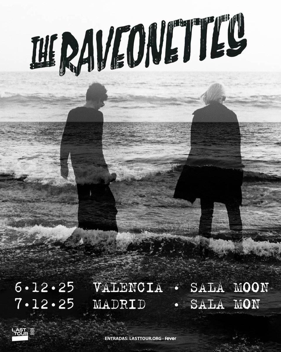 Indie Lovers (@indieloversm) on Twitter photo A esta hora se ponen a la venta las entradas para la primera gira estatal de <a href="/theraveonettes/">The Raveonettes</a> en más de una década, vía <a href="/lasttourint/">Last Tour</a>:
🗓️ 6/12 <a href="/MoonVLCOficial/">Moon Valencia</a>
🗓️ 7/12 <a href="/SalaMonMadrid/">Sala MON Live</a>
Confiemos que añadan fecha en Barcelona, y a ser posible los días antes... 🤞 A esta hora se ponen a la venta las entradas para la primera gira estatal de <a href="/theraveonettes/">The Raveonettes</a> en más de una década, vía <a href="/lasttourint/">Last Tour</a>:
🗓️ 6/12 <a href="/MoonVLCOficial/">Moon Valencia</a>
🗓️ 7/12 <a href="/SalaMonMadrid/">Sala MON Live</a>
Confiemos que añadan fecha en Barcelona, y a ser posible los días antes... 🤞