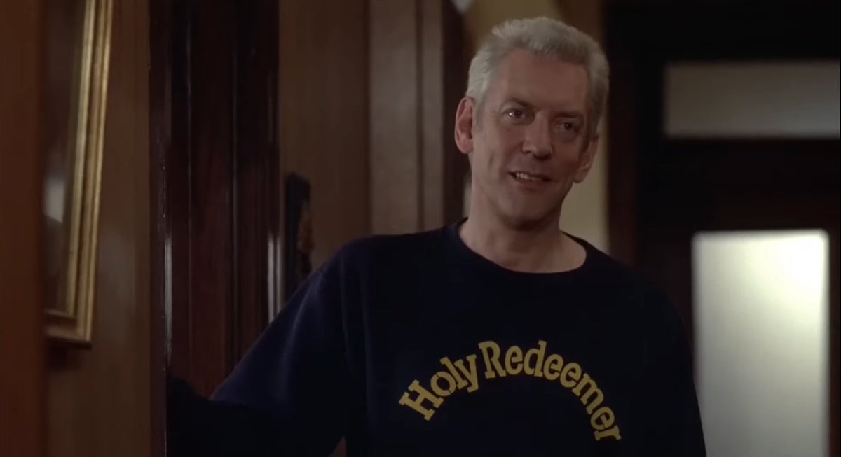 themoderns_'s tweet image. Priest Donald Sutherland has a pretty chill priest style in this