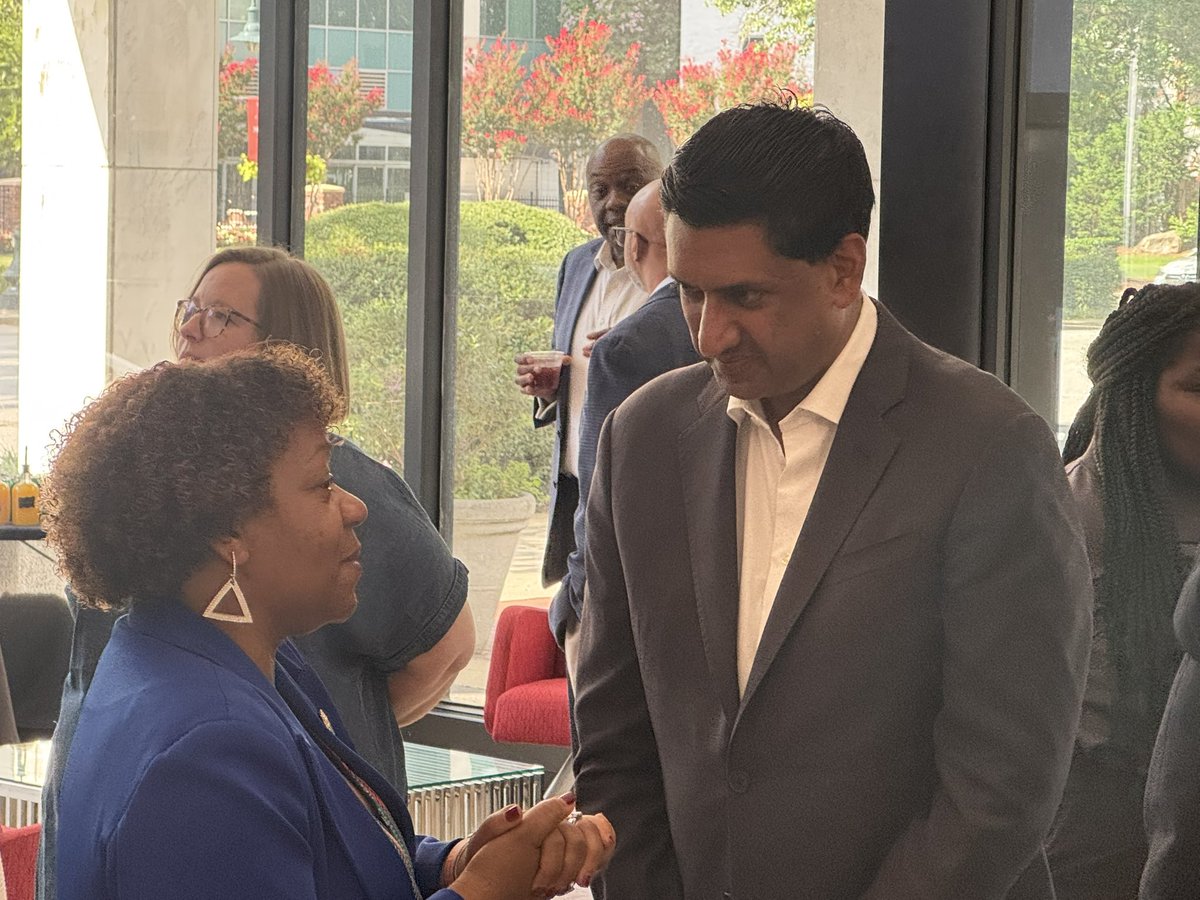 JoeBReporter's tweet image. .@RoKhanna is in South Carolina this weekend. His first stop is a reception at Optus Bank in Columbia
