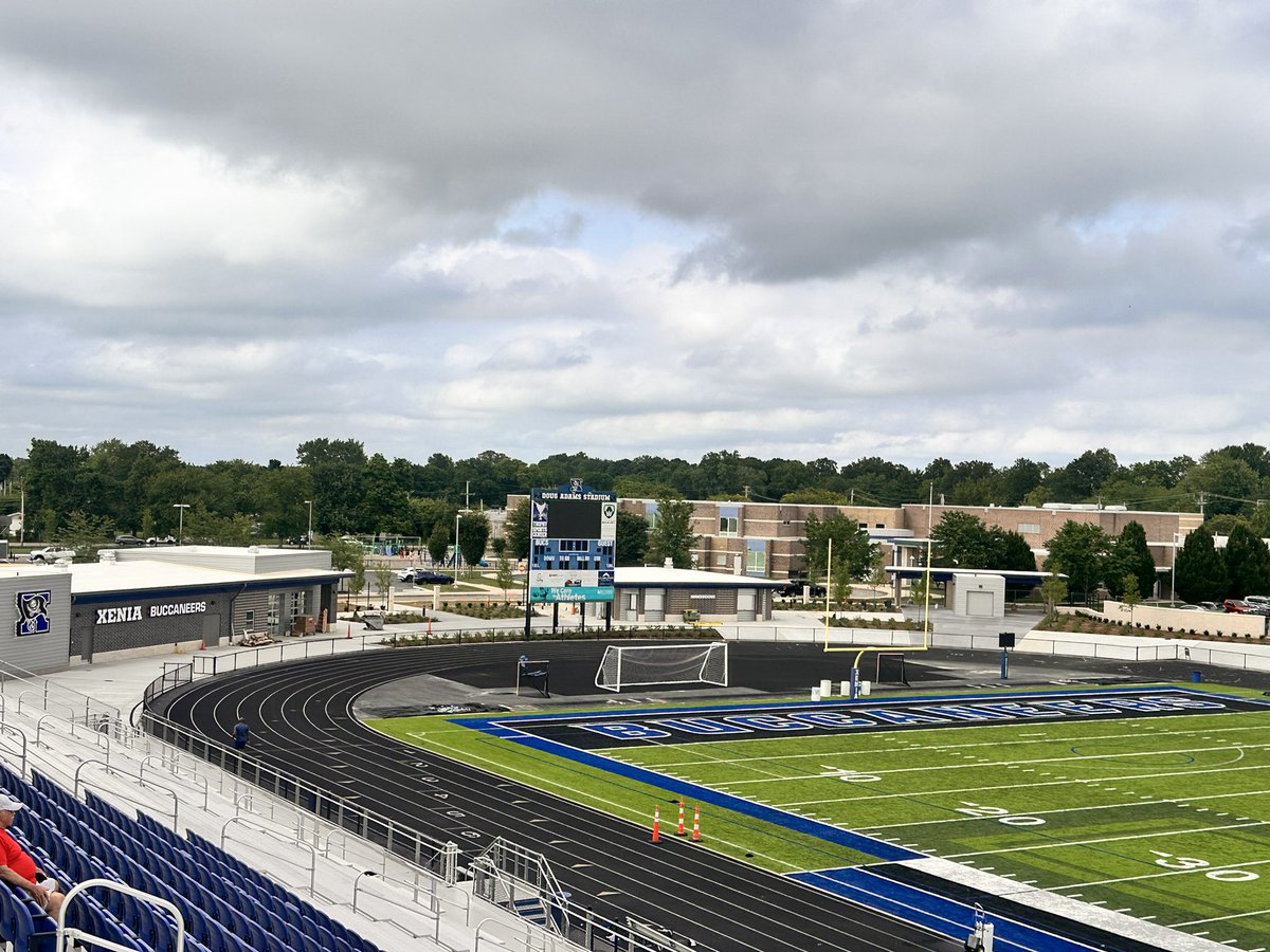 XeniaAthletics's tweet image. Minority Scholarship 7 on 7 is underway from Doug Adams Stadium!  Xenia vs Trotwood and Hamilton vs Miamisburg up first!