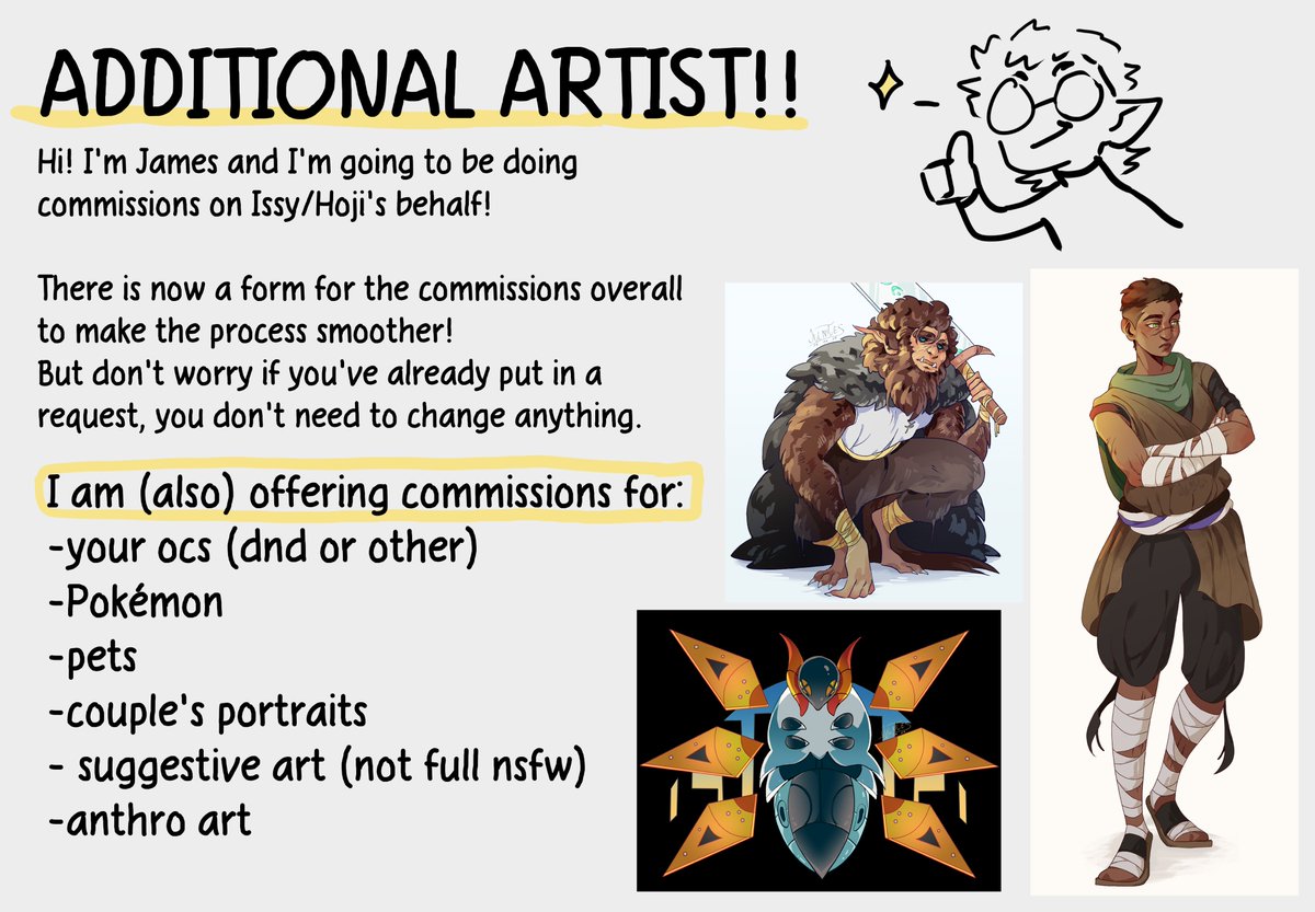 Throwing my hat even further in the ring! You can now ALSO get full on comms from me to support this cause (+ the bonus graphite sketches!)