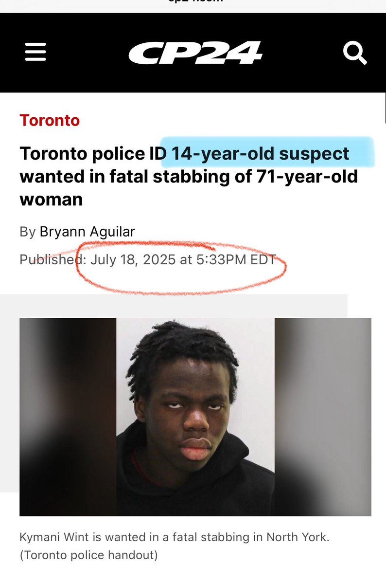 MelissaLMRogers's tweet image. WHAT π€― Toronto police looking for a 14 year old BOY wanted in the unprovoked stabbing in North York that left a 71 year old innocent women dead π totally senseless and sad