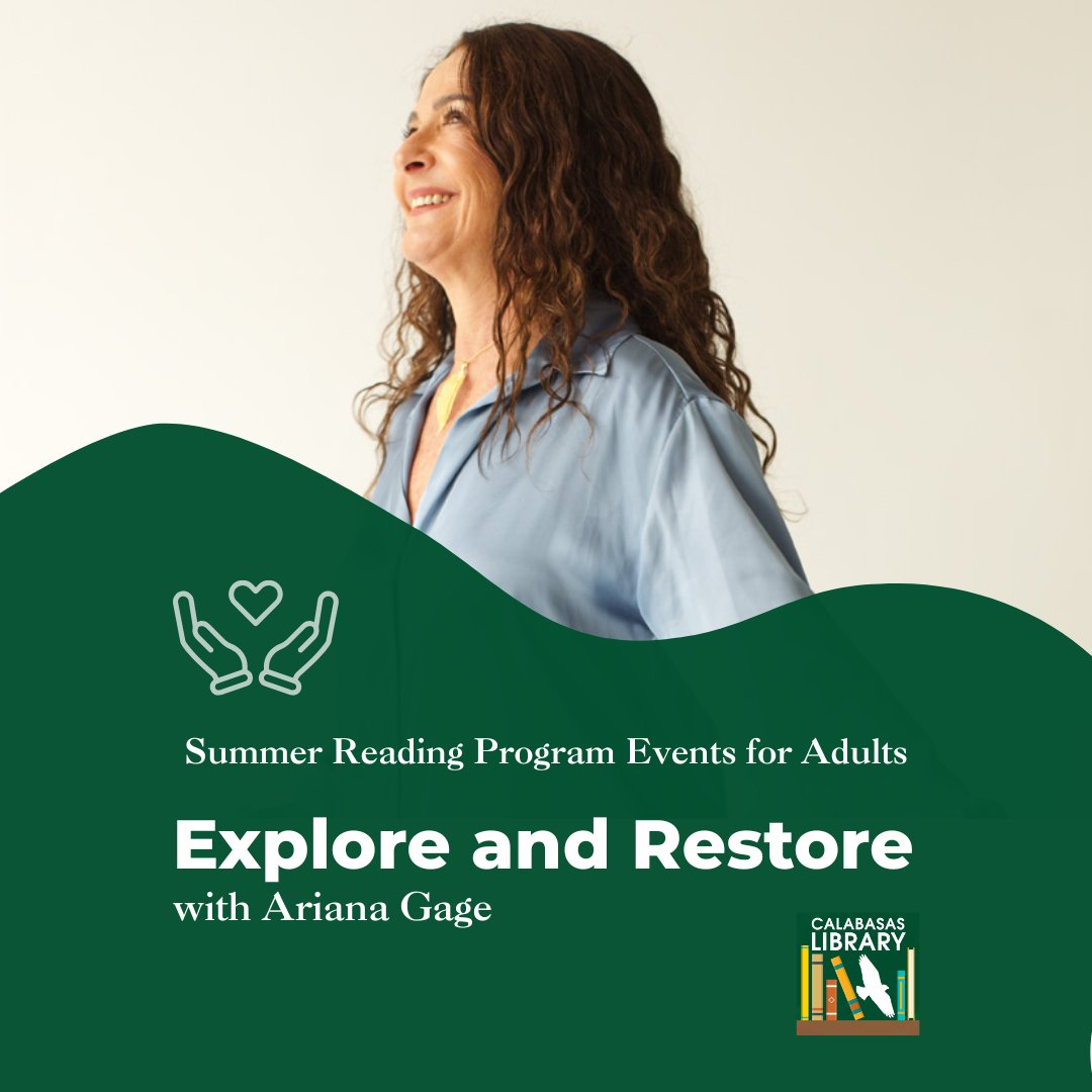 City of Calabasas (@cityofcalabasas) on Twitter photo ๐ฟ Join us at the <a href="/CalabasasLib/">Calabasas Library</a> for Explore and Restore โ a wellness event designed to guide you through inner exploration and self-renewal.
๐๏ธ Tuesday, July 22 at 5:30 p.m.
โจ Led by Adriana Gage, a certified meditation and holistic health instructor. ๐ฟ Join us at the <a href="/CalabasasLib/">Calabasas Library</a> for Explore and Restore โ a wellness event designed to guide you through inner exploration and self-renewal.
๐๏ธ Tuesday, July 22 at 5:30 p.m.
โจ Led by Adriana Gage, a certified meditation and holistic health instructor.
