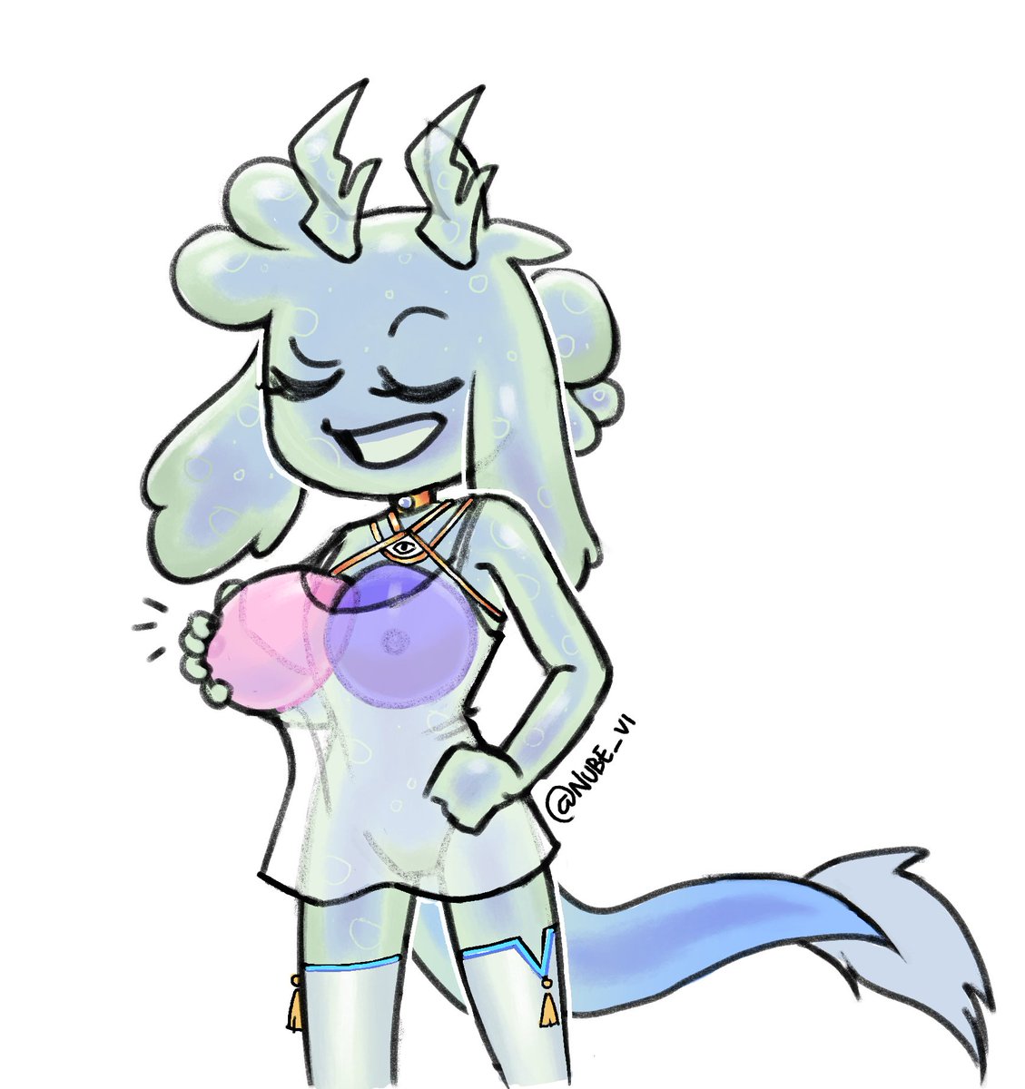 nube_v1's tweet image. Drawing my characters doing cosplay of friend's characters 💖💖 (1. Mekutaru Stealph Temnaya, 2. Demon's Drawings, 3. Kiler Exe)