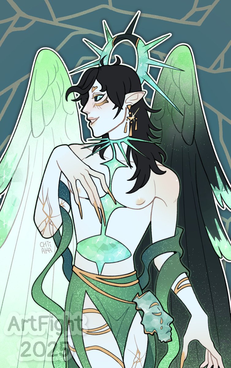 chiiakaart's tweet image. Attack for @dyegrim✨

#artfight #artfight2025