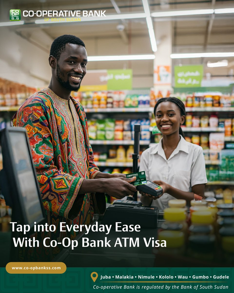 coopbankss's tweet image. From groceries to daily commutes, your Co-op Bank ATM Visa Card is your everyday essential for convenient and secure payments. Make life simpler, one tap at a time. Visit your nearest Co-op Bank branch to get yours today!