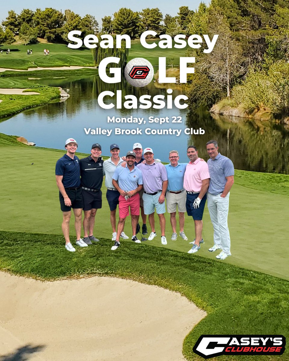 It’s that time again! Come grip it and rip it with me at the 15th Annual Sean Casey Golf Classic on Sept 22. Whether you’re a scratch golfer or just in it for the snacks, you’re helping support some incredible athletes at Casey’s Clubhouse!

Let’s raise some money and maybe even