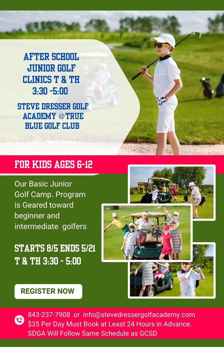 Steve Dresser Golf Academy (@sdgatrueblue) on Twitter photo School Starts Soon👇<a href="/TrueBlueGolf/">True Blue Golf Club</a> <a href="/CaledoniaGolfFi/">CaledoniaGolfFish</a> <a href="/HammockCoastSC/">South Carolina's Hammock Coast</a> <a href="/OnlyPawleys/">Pawleys Island, SC</a> #juniorgolf #afterschool #pawleysisland School Starts Soon👇<a href="/TrueBlueGolf/">True Blue Golf Club</a> <a href="/CaledoniaGolfFi/">CaledoniaGolfFish</a> <a href="/HammockCoastSC/">South Carolina's Hammock Coast</a> <a href="/OnlyPawleys/">Pawleys Island, SC</a> #juniorgolf #afterschool #pawleysisland