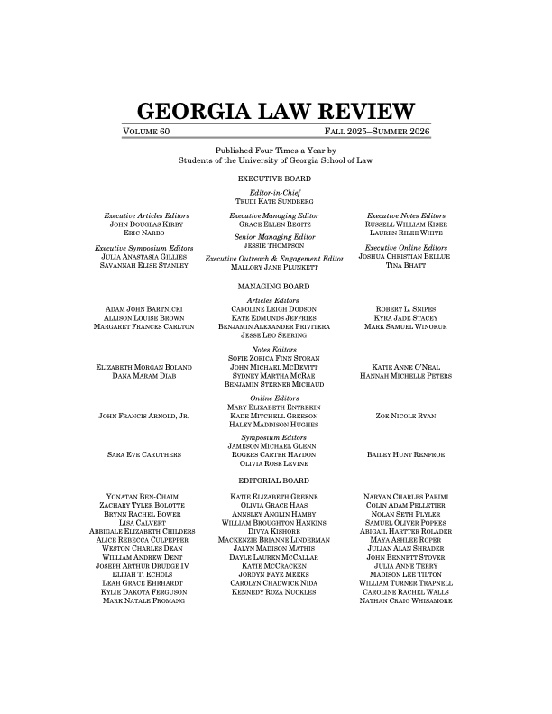 Georgia Law Review tweet media