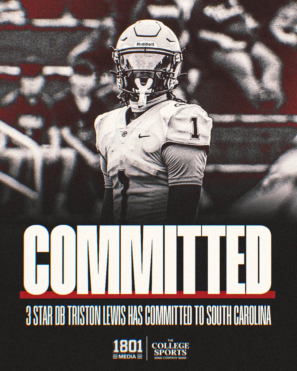 1801 Media (@1801mediaco) on Twitter photo WELCOME HOME <a href="/TristonLewis18/">Triston Lewis</a> ! ππ€πΎ
Yesterday, the Gamecocks picked up a big time commitment from the C/O 2026 3βοΈ DB out of Greenwood, SC. ππ₯ WELCOME HOME <a href="/TristonLewis18/">Triston Lewis</a> ! ππ€πΎ
Yesterday, the Gamecocks picked up a big time commitment from the C/O 2026 3βοΈ DB out of Greenwood, SC. ππ₯
