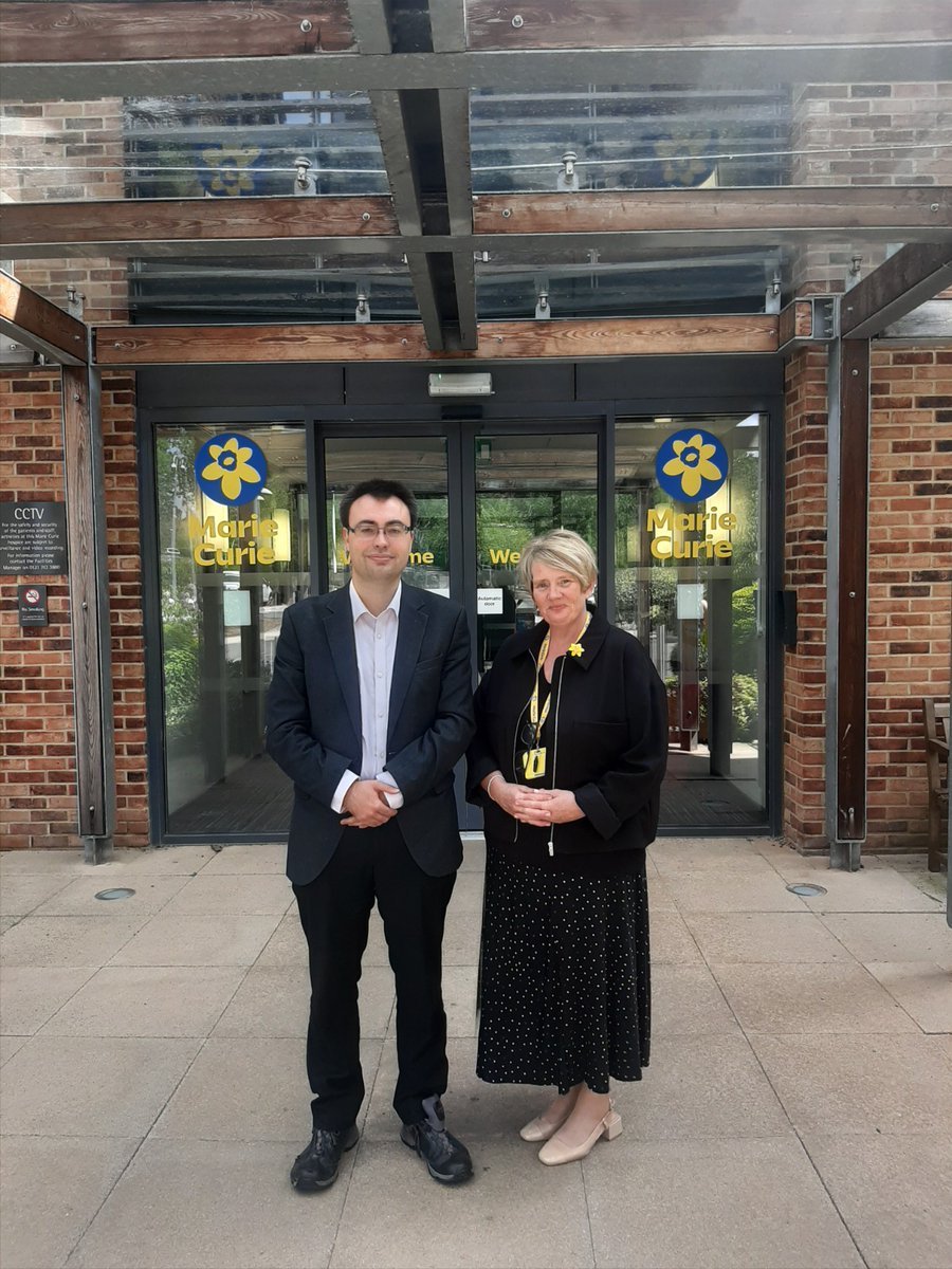 Laurence Turner (@larry_turner) on Twitter photo Thank you <a href="/mariecurieuk/">Marie Curie</a> <a href="/MarieCurieWM/">Marie Curie West Midlands Hospice</a> for a moving and informative visit earlier today.
Marie Curie serves people across Birmingham and Solihul. I'm grateful for the time and the conversation about how the dignity of hospice care can be offered to more people at end of life. Thank you <a href="/mariecurieuk/">Marie Curie</a> <a href="/MarieCurieWM/">Marie Curie West Midlands Hospice</a> for a moving and informative visit earlier today.
Marie Curie serves people across Birmingham and Solihul. I'm grateful for the time and the conversation about how the dignity of hospice care can be offered to more people at end of life.