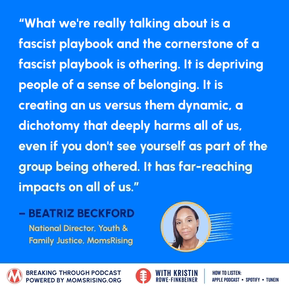 MomsRising's tweet image. We dive into the definition of fascism, its impact on immigrant families, on our communities, and how YOU can protect students in your community w/ @MomsRising, @MamasConPoder.
momsrising.org/bt23JUN25/?sou…