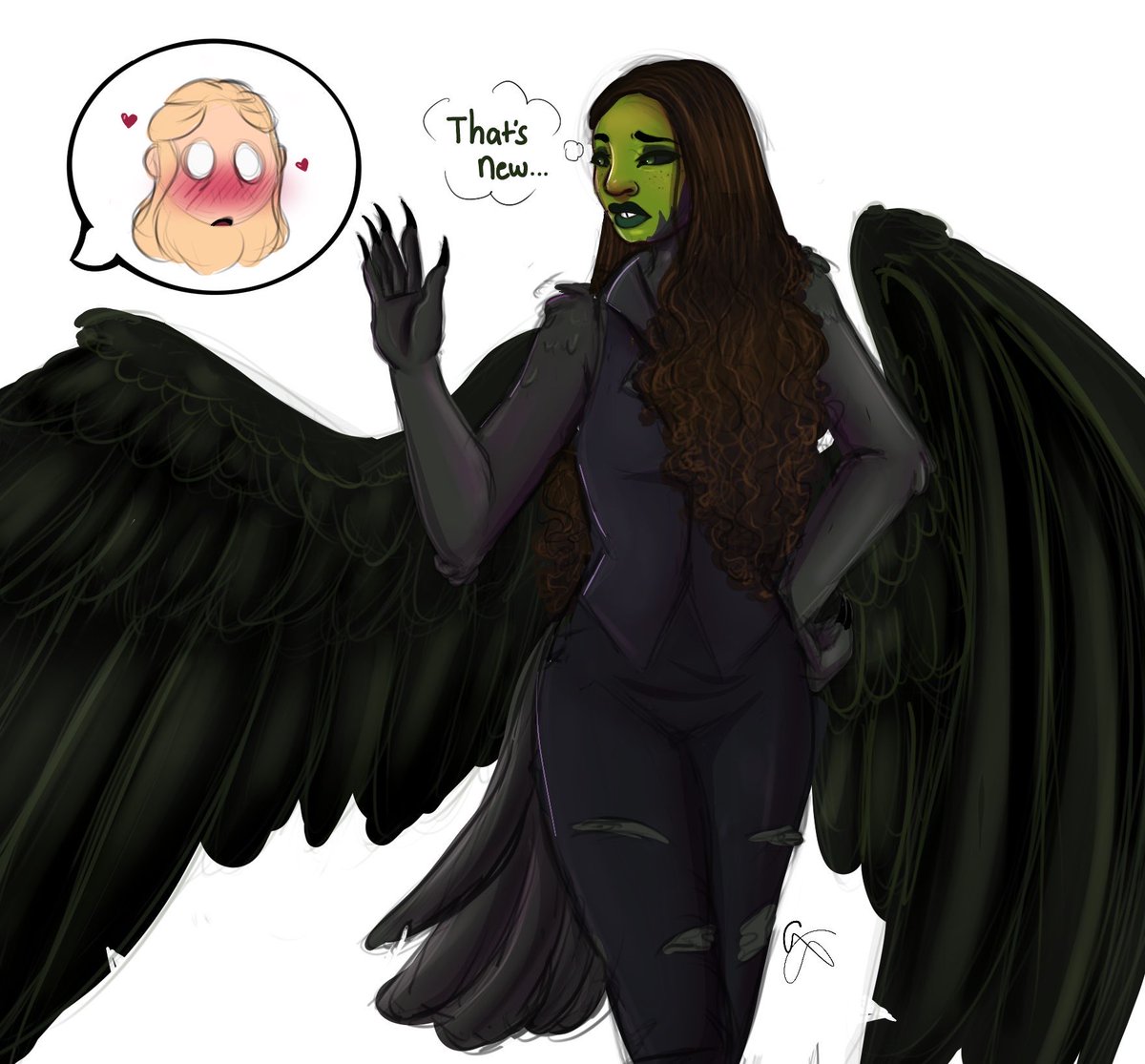 Glinda, president of the I Love My Bird Wife club 🩷

A continuation? Extension? Of the winged au that involves harpies (ty to that one commenter on my tumblr for this lol)

#wicked #Gelphie