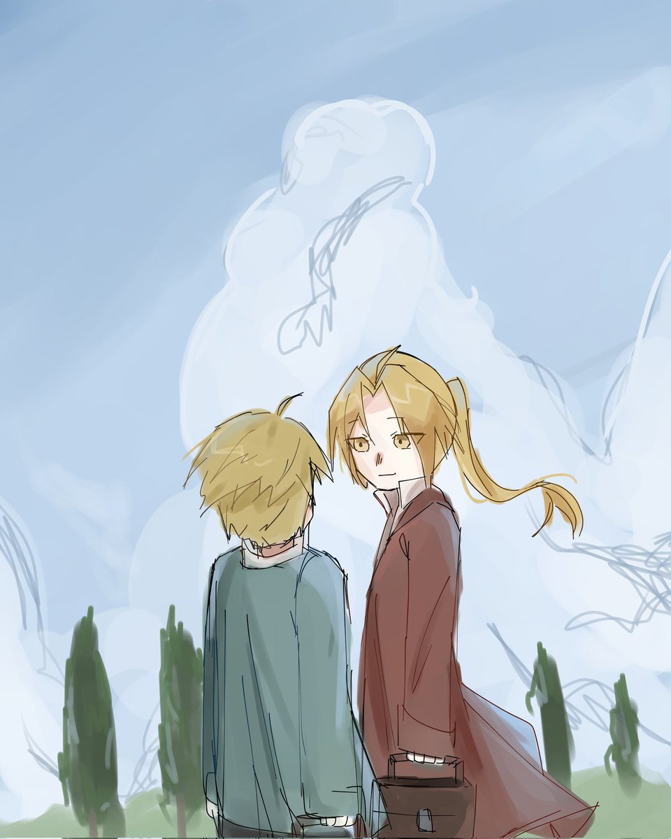 nucuru0000's tweet image. #シャンタグワンドロライ企画
 #シャンバラ公開20周年 
お題︰空
旅を続ける2人
