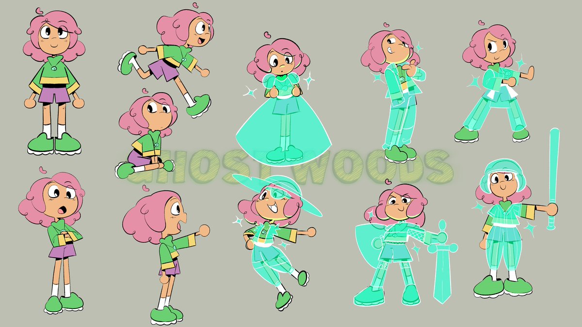 another year, another redesign for Mary
#drawing #sketch #cartoon #digitalart #animation #ghostwoods #ghostboy #characterdesign #illustration #color #art