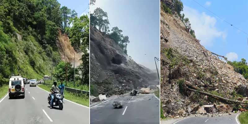 Arunachal24in's tweet photo. 🚨 NH-10 blocked after massive landslide at Birik Dara, stranding hundreds in #Sikkim. Lava route jammed, rains continue, NHIDCL faces challenges. IMD orange alert in place. Avoid travel!
#SikkimLandslide #NH10 #TravelUpdate #MonsoonDisruption #BreakingNews 

Read More- https://t.co/Jd6rEW2elL