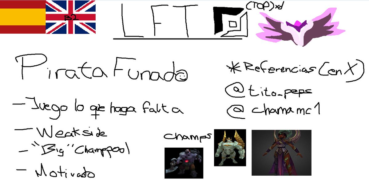 Despues de no tener pc durante 3 semanas por fin puedo ponerme LFT para lo que sea man lo que quede. RT y lo que sea se agredece ❤️