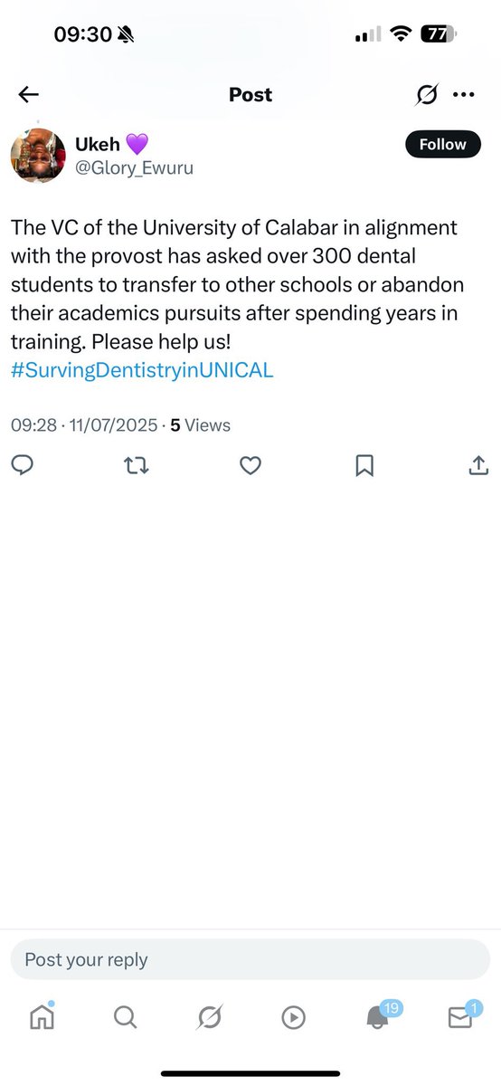 OurFavOnlineDoc's tweet image. This is an open call to Mr Peter Obi @PeterObi
I am writing to appeal for your support and assistance on behalf of some unfairly treated students in Calabar.
This to let you know sir that the VC of the university of Calabar has told over 300 students of dentistry to leave the…