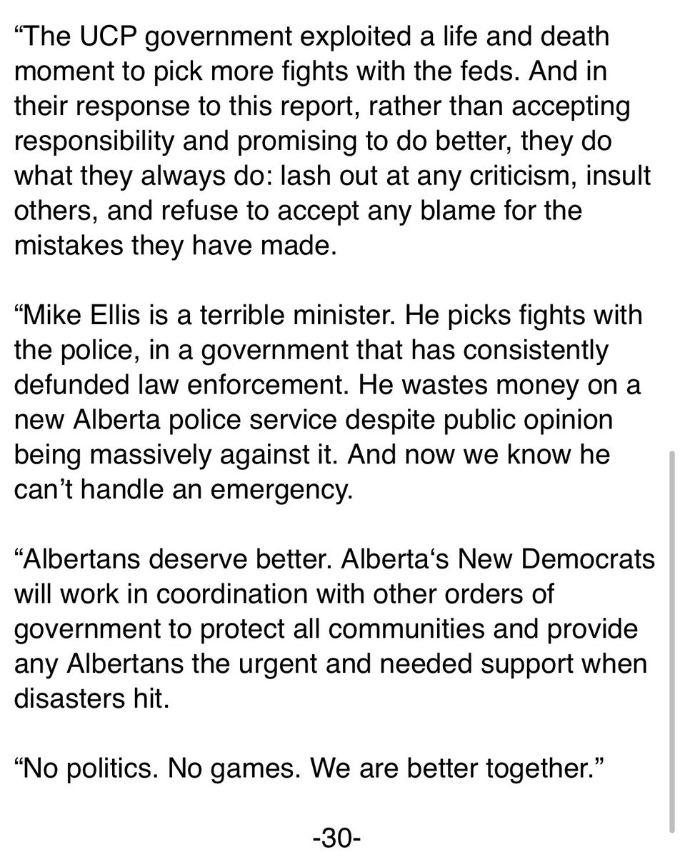 JSJamato's tweet image. “No politics. No games. We are better together.”
The Alberta NDP has now entered the chat on the Jasper wildfire dispute…
#ableg #cdnpoli