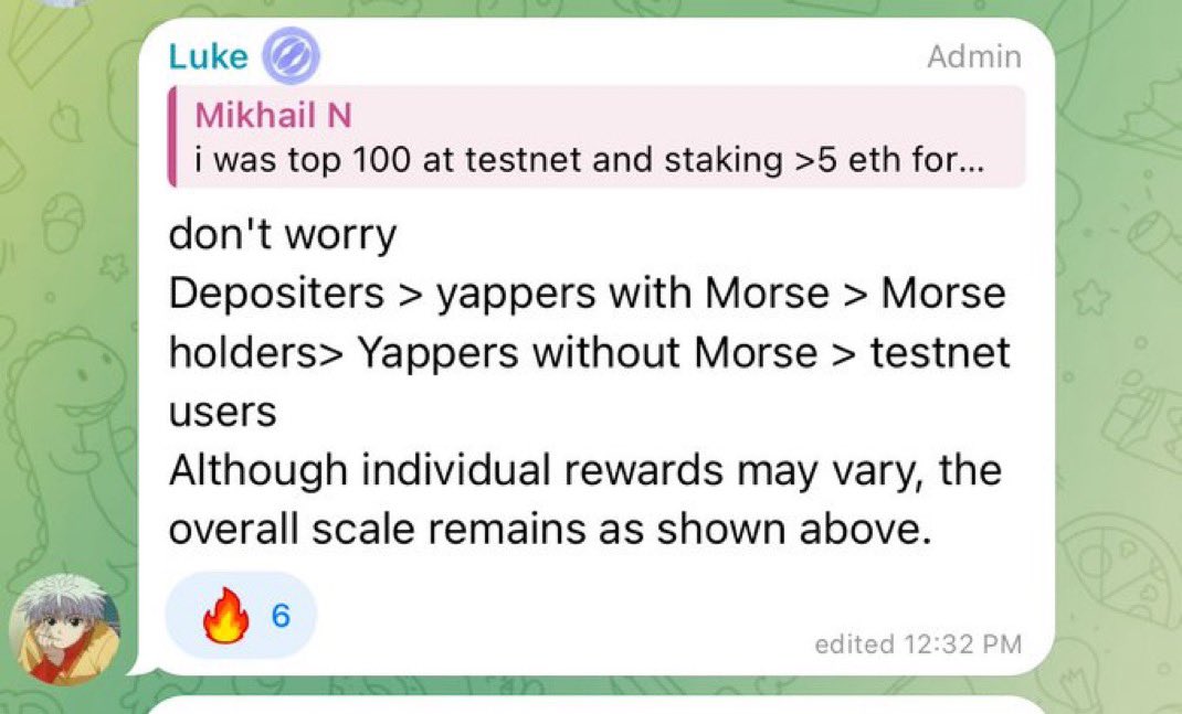 😂 Yapping about <a href="/MitosisOrg/">Mitosis</a> without Morse NFTs is like showing up to a fancy dinner party in your pajamas! 🎉🛌

You might get in, but you'll be sitting at the kid's table with the testnet users. 😅👶

I usually dodge NFT airdrop chases like they're my ex at a party, but for