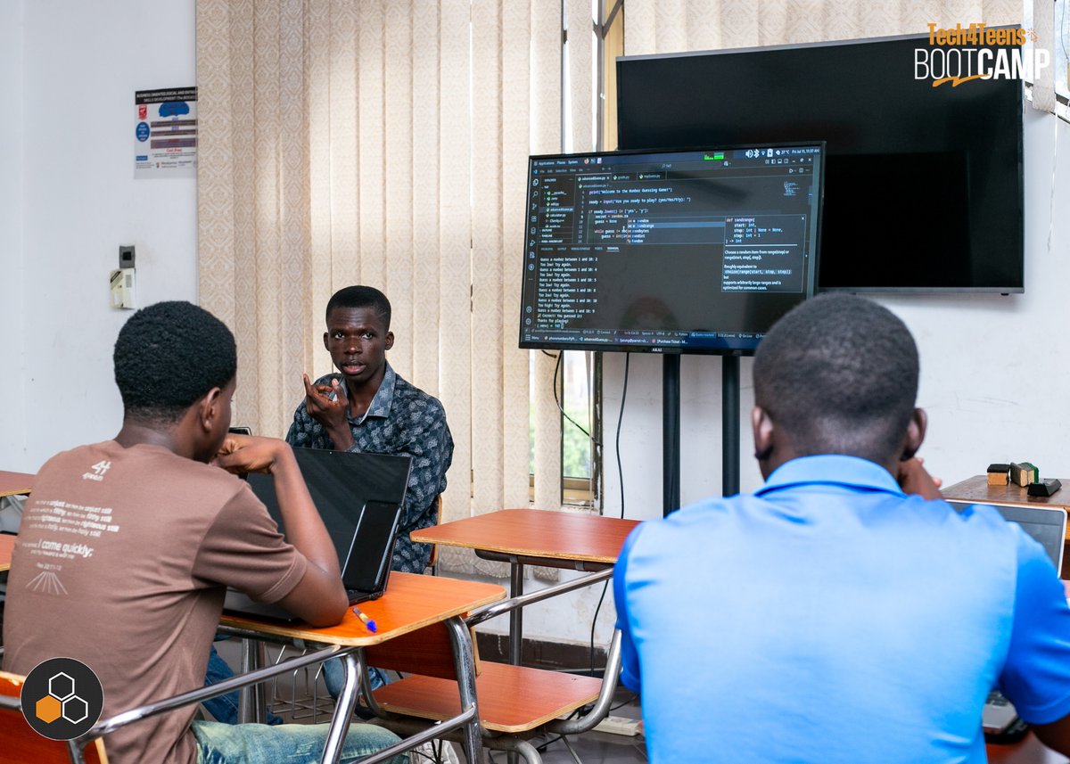 KumasiHive's tweet photo. Week One at Tech4Teens Bootcamp has been nothing short of inspiring!
Our young minds dove into the Basics of Programming and got their first taste of the Internet of Things (IoT) — learning how everyday objects can connect and communicate through tech.
#Tech4Teens https://t.co/f9M3dzmMQp