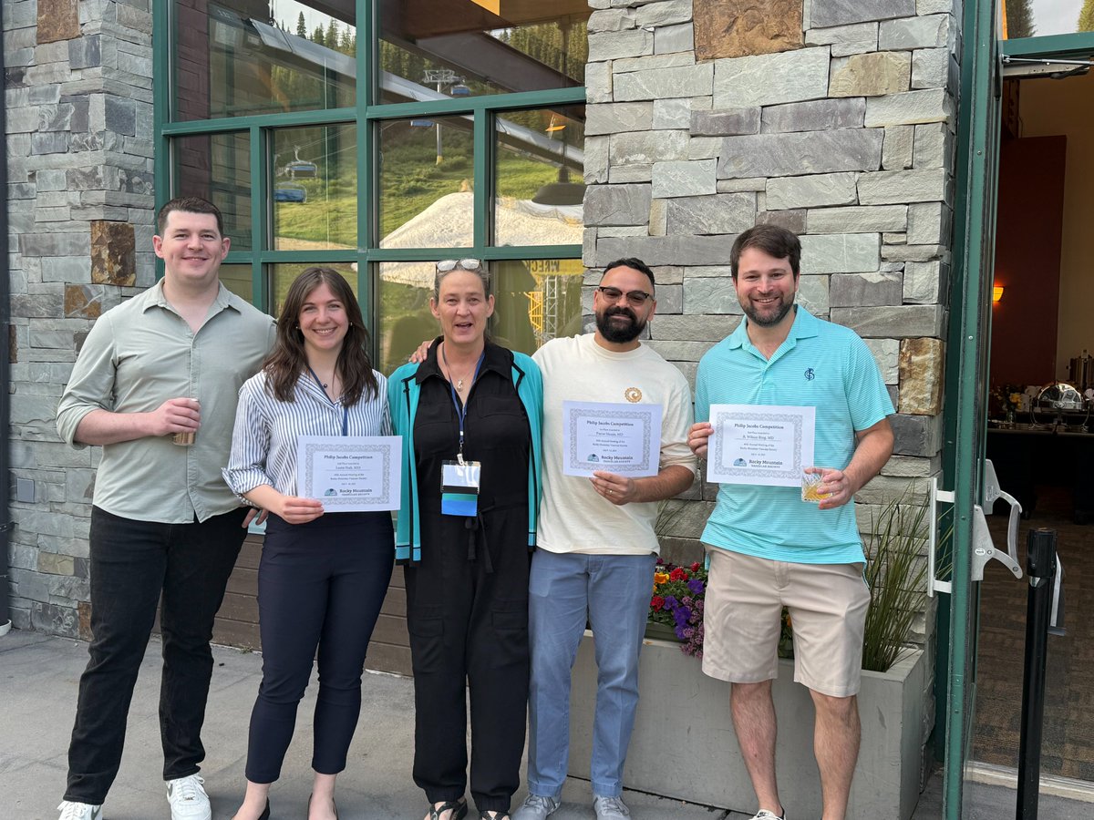 CUVascularSurg's tweet image. You may have seen our post about Dr. Wilson King presenting at RMVS—but did you know his presentation took 3rd place in the Jacobs Competition for trainee presenters?

Congrats, Dr. King, alongside the other winners!