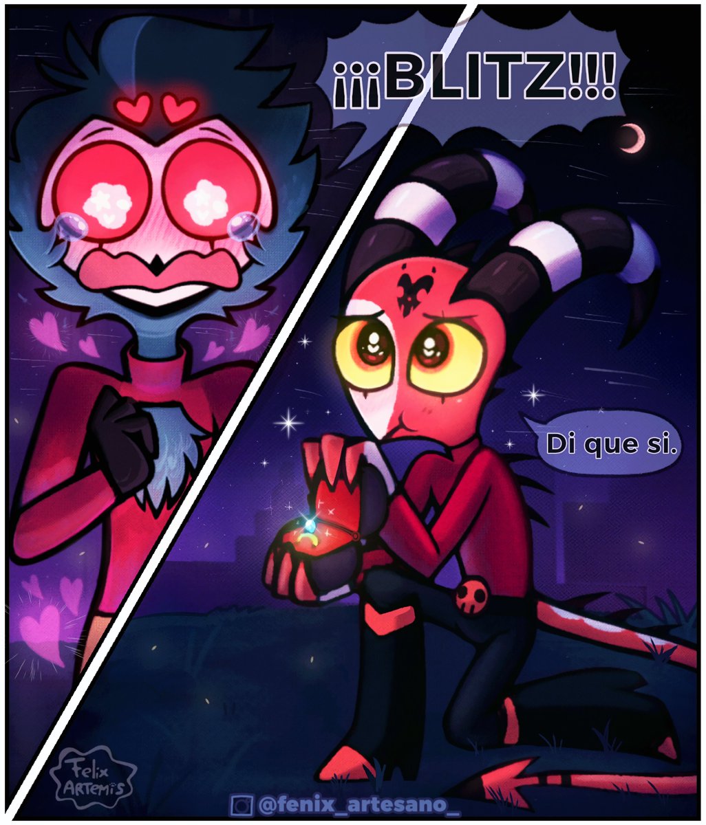 felix_artemis's tweet image. ¡¿HUSBANDS?! 🦉💍🦎
-
-
-
#HelluvaBoss #Stolitz #Blitzø #stolas #fanart