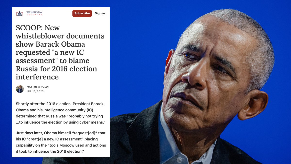 BOMBSHELL! Tulsi Gabbard allegedly has revealed that Obama may have forced the IC to make up intelligence about Russia and Trump.

Tick. Tock.
