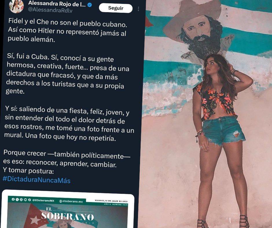 Alessandra Rojo de la Vega, <a href="/AlessandraRdlv/">Alessandra Rojo de la Vega</a>, cavó su tumba política con un acto autoritario disfrazado de legalidad: ordenó retirar las estatuas del Che y Fidel del parque Tabacalera sin consulta, sin proceso transparente y contra una autorización oficial vigente. Quiso complacer