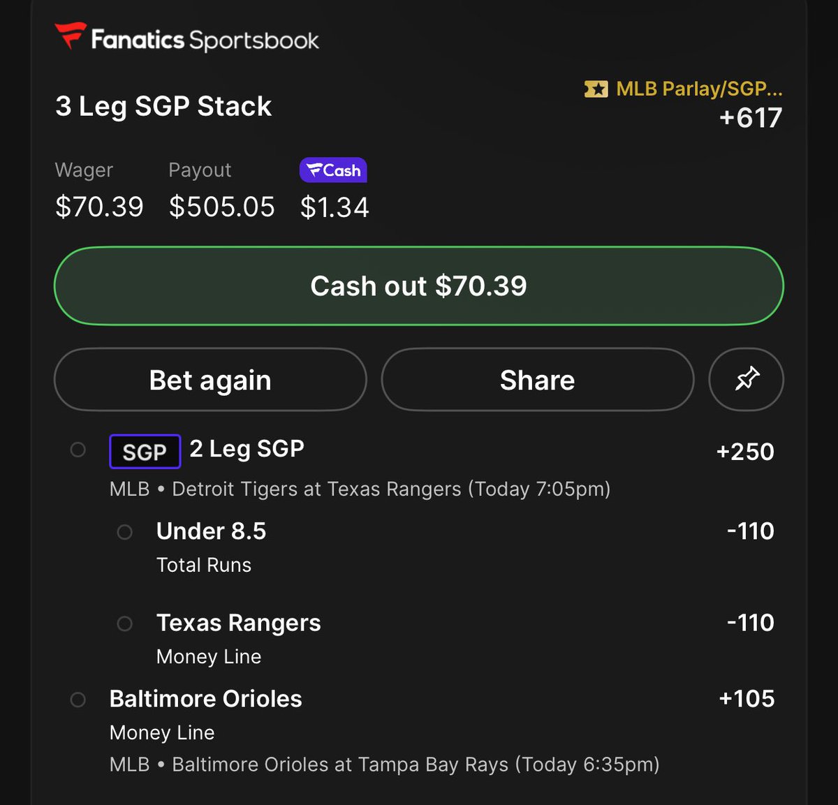 Cody Norton (@nortyspicks) on Twitter photo 7/18 SkuntBag MLB PARLAY
♻️Retweet/Like👍🏻
🏦 See y’all at the bank 🏦
<a href="/SportsMoneyWins/">Sports Money Network</a> <a href="/PubSportsRadio/">Pub Sports Radio ™</a> 7/18 SkuntBag MLB PARLAY
♻️Retweet/Like👍🏻
🏦 See y’all at the bank 🏦
<a href="/SportsMoneyWins/">Sports Money Network</a> <a href="/PubSportsRadio/">Pub Sports Radio ™</a>