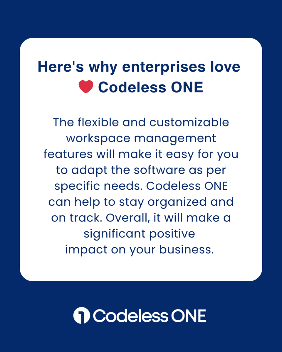 codelessone_'s tweet photo. Why do enterprises ❤️ Codeless ONE?

Because it’s built for flexibility, customization &amp; real productivity. From streamlining workflows to aligning teams, it adapts to you.

Deliver faster. Stay organized. Drive impact.

#CodelessONE #EnterpriseTools #Productivity #WorkSmart https://t.co/9UD8fNB17k