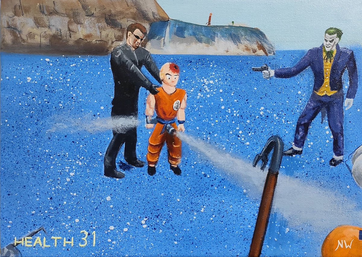 NostalgiaWork's tweet image. I painted this funny moment from the VG crew