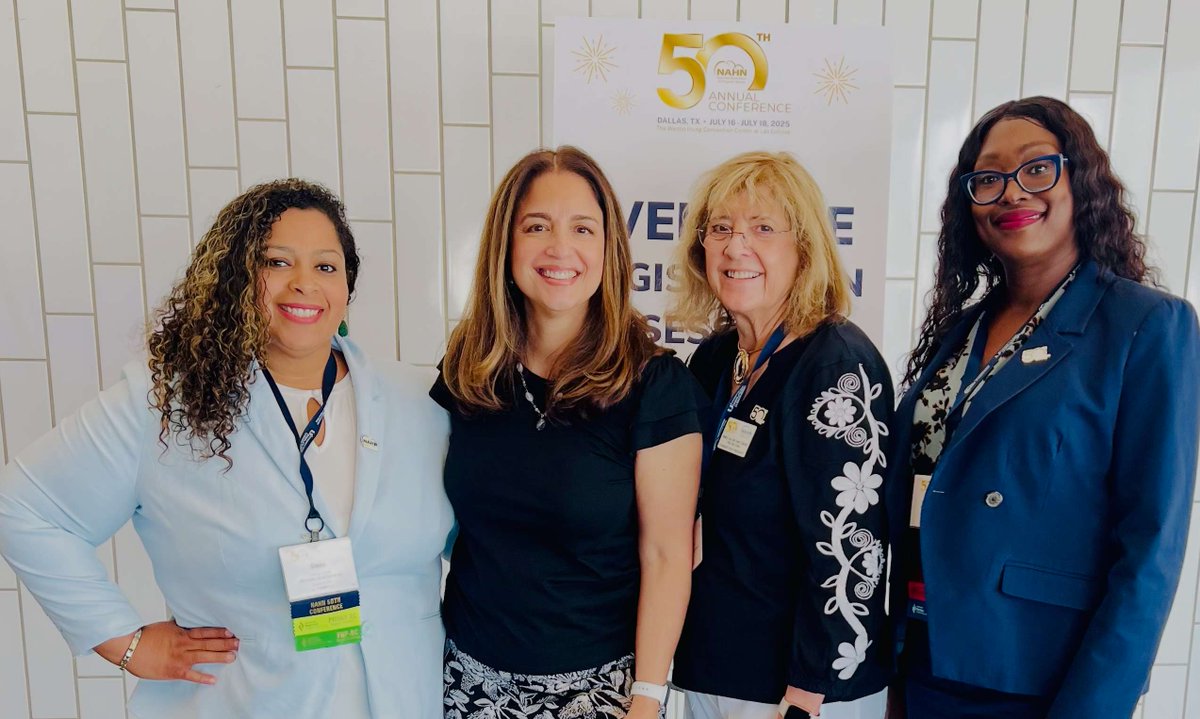 Honoring 50 years of <a href="/nahnnursing/">NAHN</a> in Dallas!

Proud to see MFP alums Dr. Daisy Lara, Dr. Griselle Batista, Dr. Mary Lou de Leon Siantz, &amp; MFP Deputy Director Aqila Coulthurst representing bold Latinx leadership in nursing &amp; mental health.