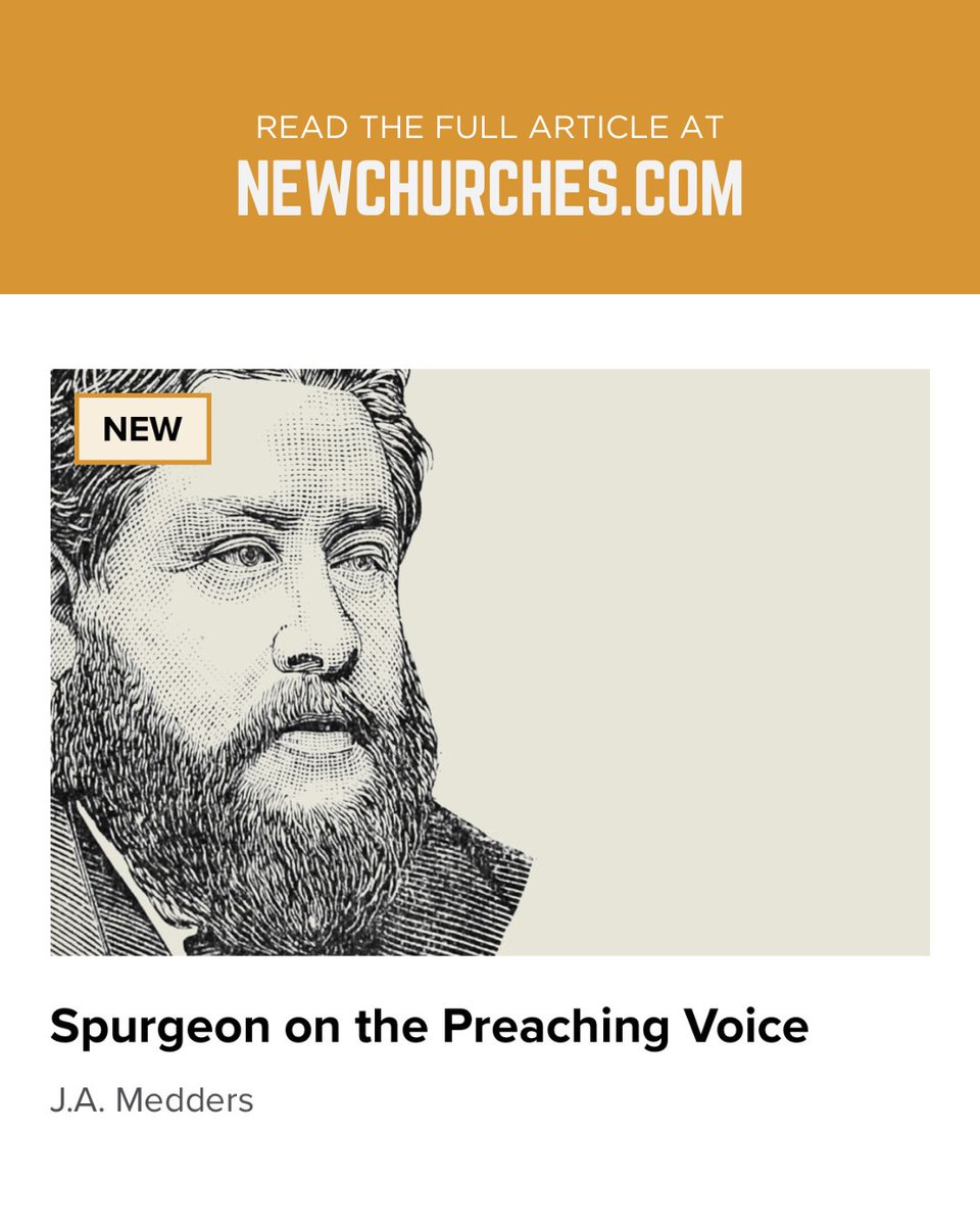 NewChurches's tweet image. You know a great preaching voice when you hear it.
Some men, blessed by God, are equipped with Dolby Surround Sound vocal cords.
How’s yours? What can we do about our voice?
Full article by @drmedders found here:
newchurches.com/article/spurge…