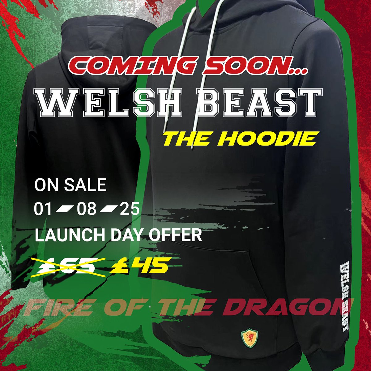 WelshBeastTV's tweet image. Dropping Soon:
The Welsh Beast Hoodie