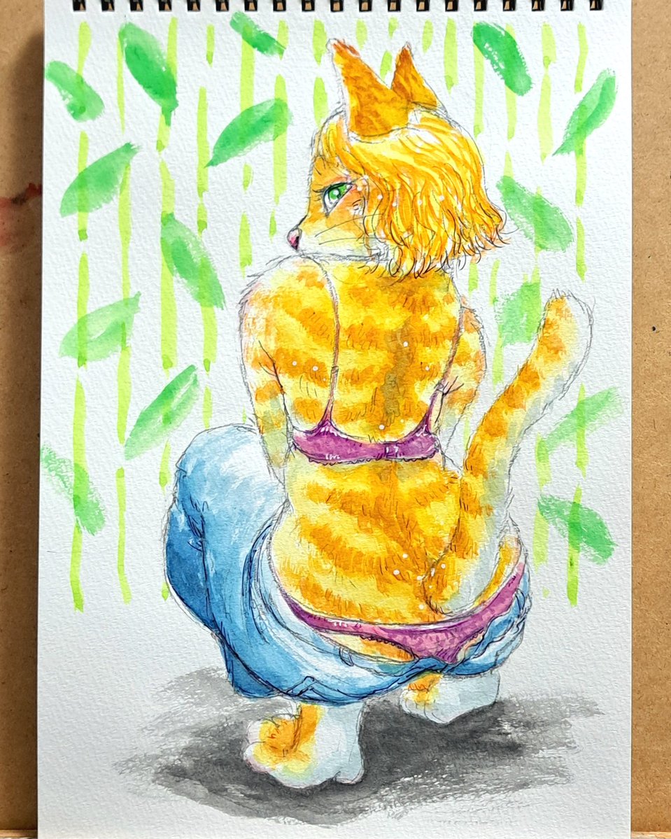 canaryotksweets's tweet image. Did you call me?🐱
#watercolorpainting #kemono #メスケモ #cat