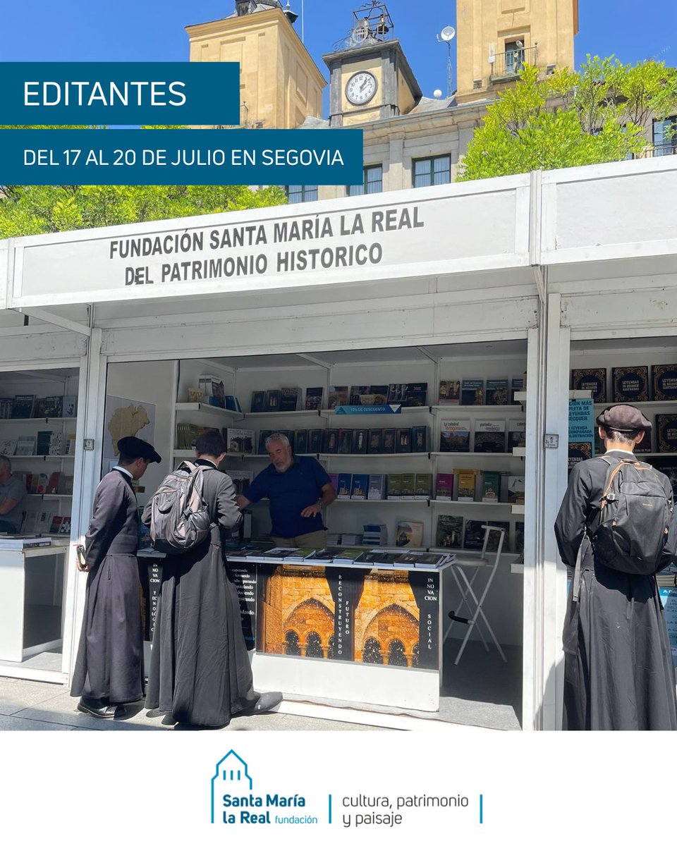 Pocas almas se resisten a asomarse estos días a nuestro rincón #románico en la Feria #Editantes de #Segovia. ¡Te esperamos en la plaza Mayor de la ciudad! 📚
Y, si no puedes venir, siempre te quedará nuestra tienda online... 😉
🔗 tienda.santamarialareal.org