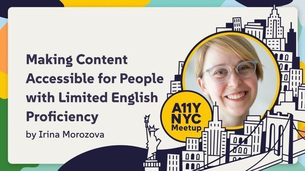 There's an often-overlooked audience when creating content. This is why plain language is crucial. It helps many, including this audience. Join me at A11yNYC in August to learn more. Attend online or in person. Pre-approved for IAAP CAECs. meetup.com/a11ynyc/events… 

#Accessibility