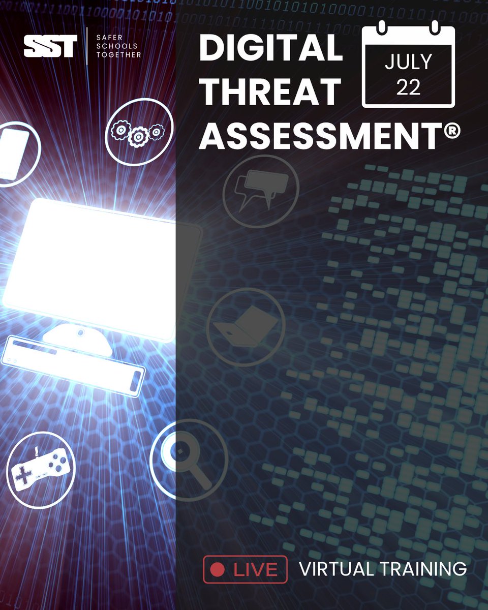 Stay ahead of digital threats and ensure the safety of your community!

The Digital Threat Assessment® (DTA®) Training is happening on July 22nd. Sign up NOW ➡️ hubs.ly/Q03xpn-30