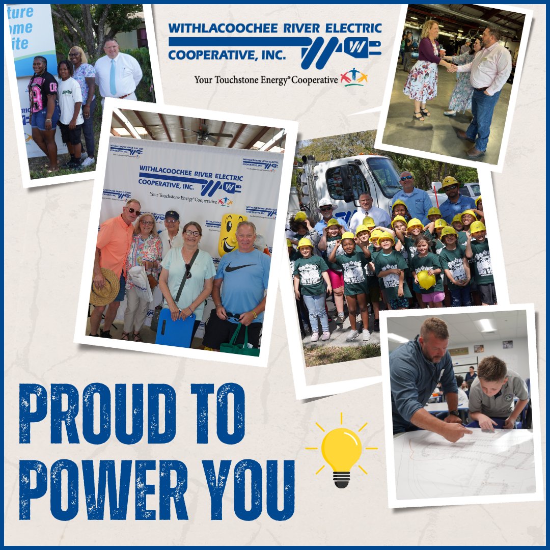 💡 At WREC, we're more than just your electric Cooperative — we're your neighbors, your partners, and your biggest supporters.

From powering your homes to fueling your dreams, we're proud to power you every step of the way.

Thank you for being part of the WREC family! #wreccoop