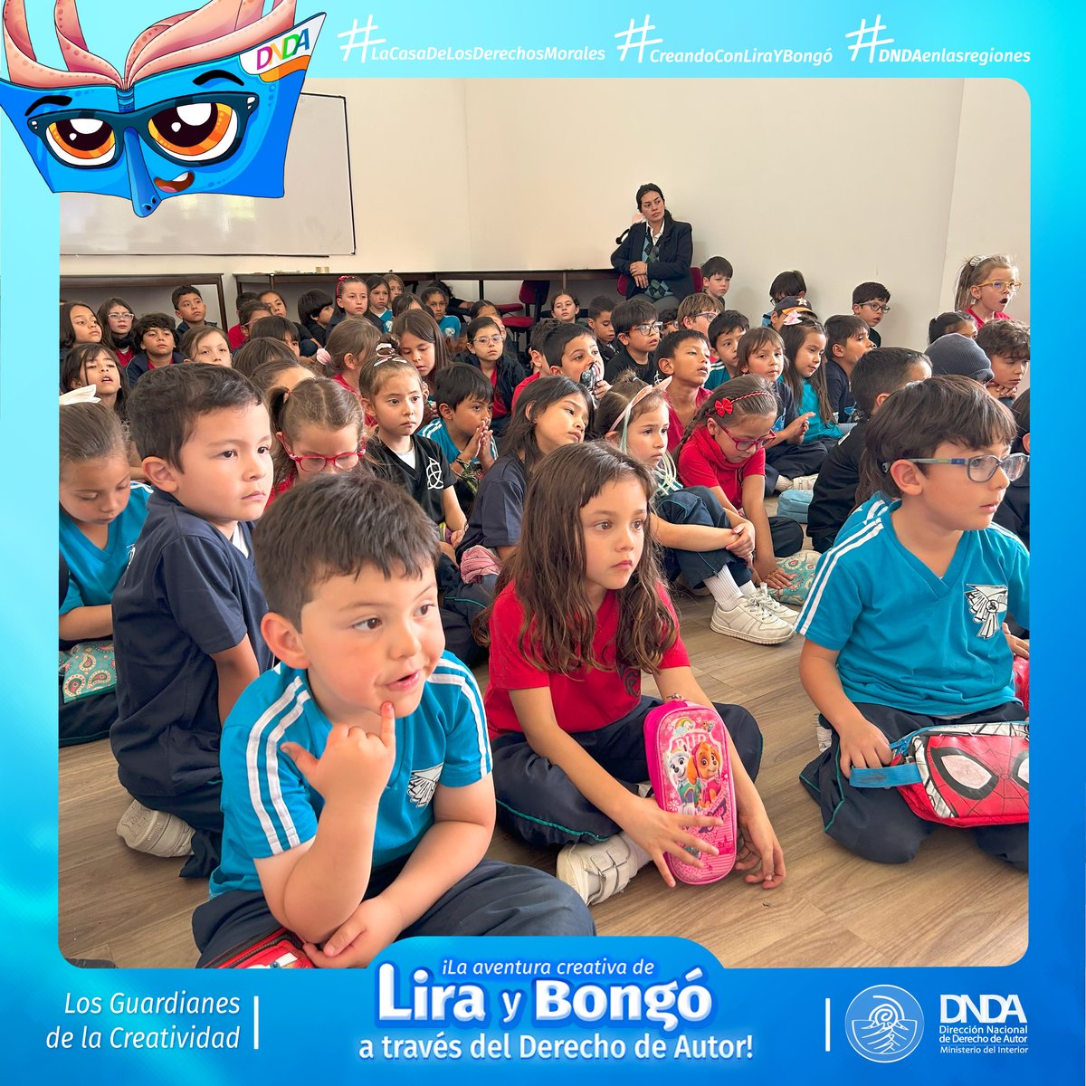 #CreandoConLiraYBongó llegó al Colegio Clermont en Bogotá.

Nuestros guardianes de la creatividad liberaron su imaginación a través de la música, el arte y la escritura, dando vida a historias únicas y poderosas.

¡Vamos a conocerlos!
youtu.be/88ign2MhfDU