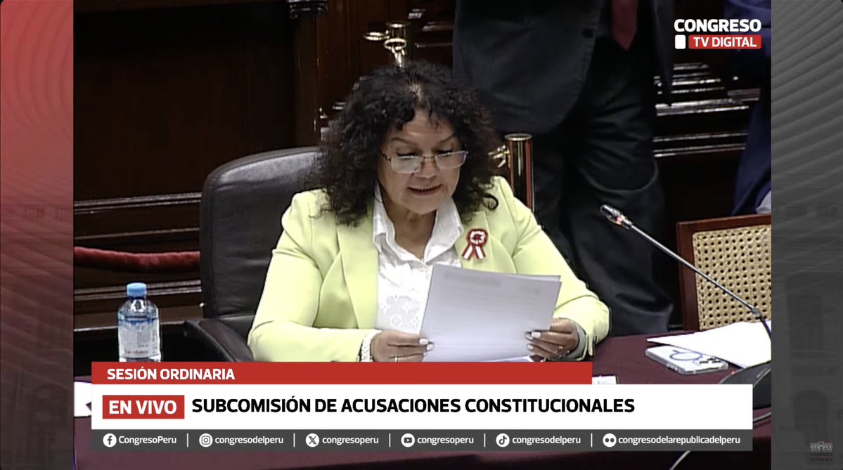 maagnetar's tweet image. #LOÚLTIMO La Subcomisión acaba de blindar a Dina Boluarte y manda al archivo la denuncia constitucional por las muertes de más de 40 personas en las protestas de diciembre 2022 y enero 2023. José Jerí sustentó su informe final en menos de cinco minutos. No hubo debate