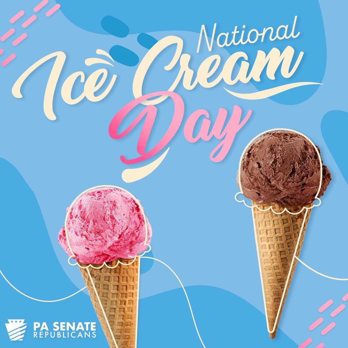 SenatorKimWard's tweet image. 🍦Tomorrow is National Ice Cream Day!
This weekend is the perfect time to visit one of PA’s many family-owned creameries and cool off with a scoop (or two!) of your favorite flavor.
Support local, eat delicious. 🍨